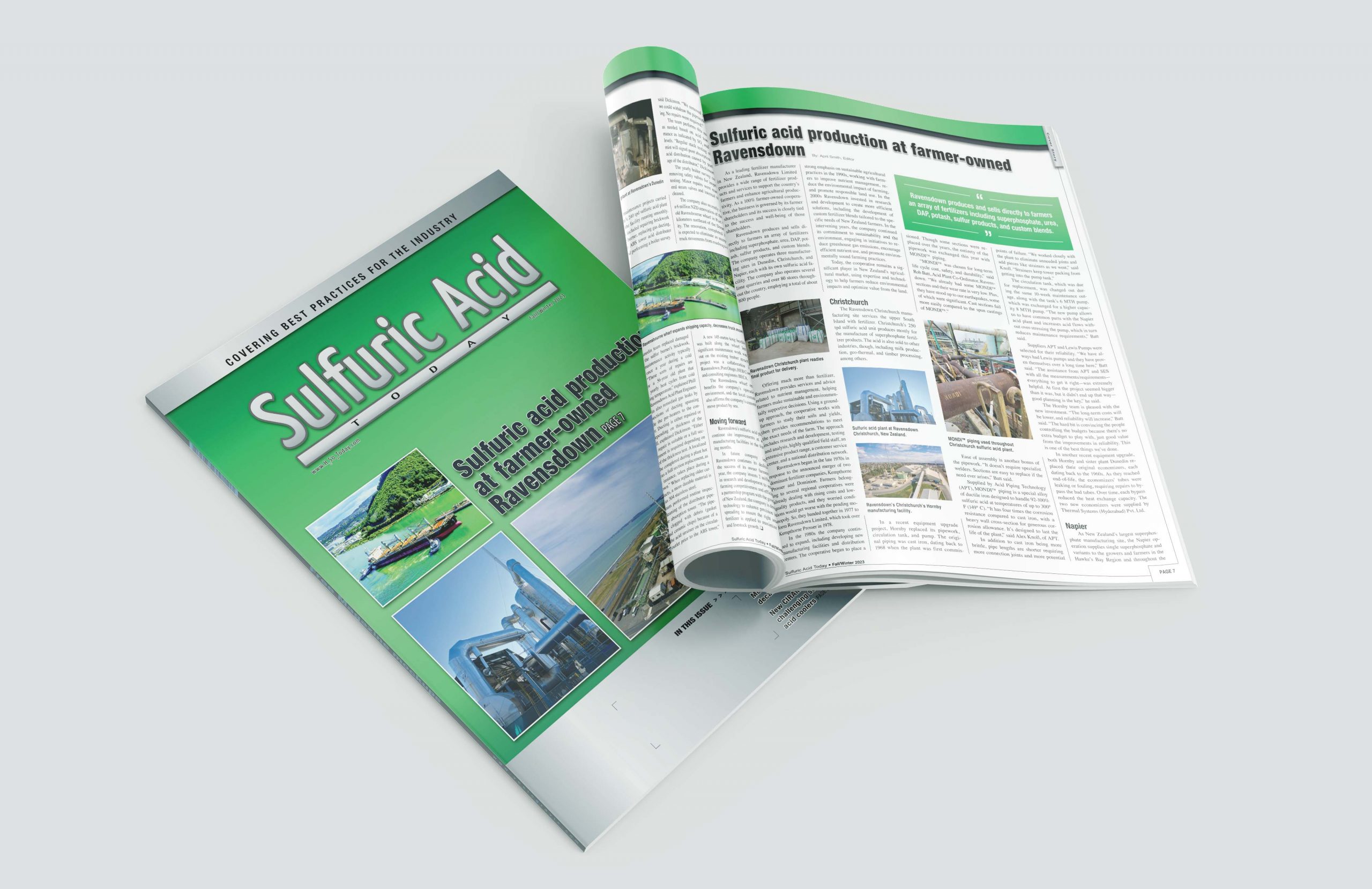 2023 Sulfuric Acid Today Fall Winter Issue Magazine Design